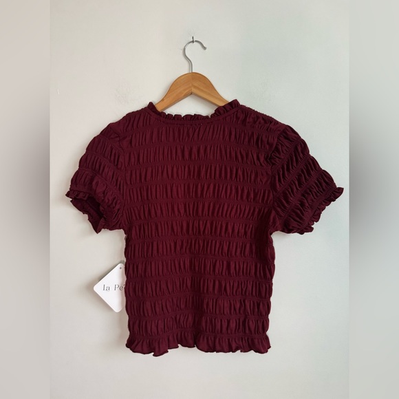 Red Ruffle Top - Picture 2 of 3